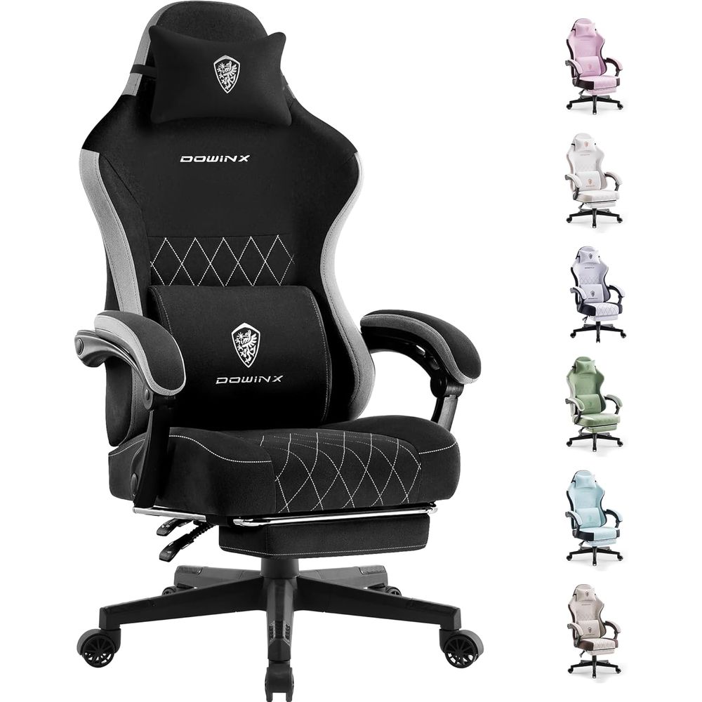 Video Gaming & Esports Usd Acc - abric Gaming-stoel, ergonomische computerstoel met voetsteun