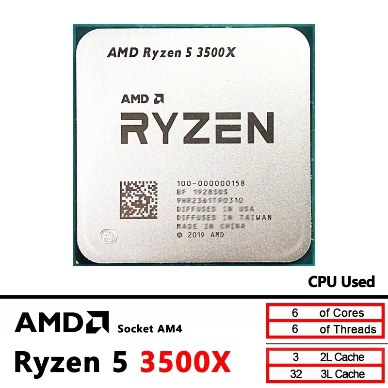 AMD Ryzen 5 3500X 3,6 GHz 6-co - Esports Gaming Pc Build recensie en prijs
